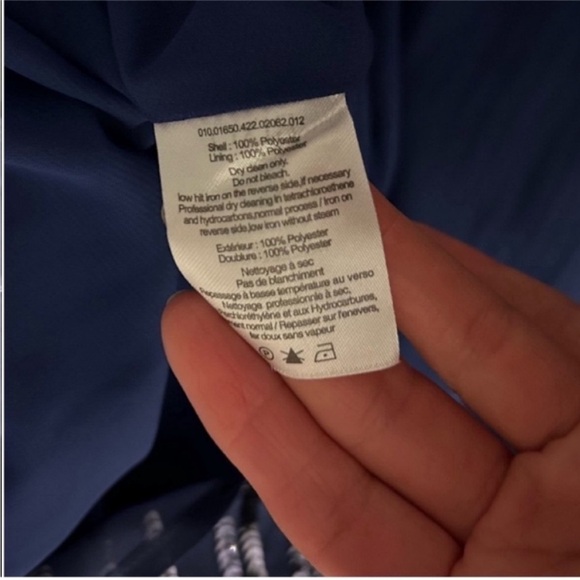 RIXO London Bradshaw Sequin beaded Dress One Sleeve Ombre Blue Metallic 8 NWT - Picture 8 of 11